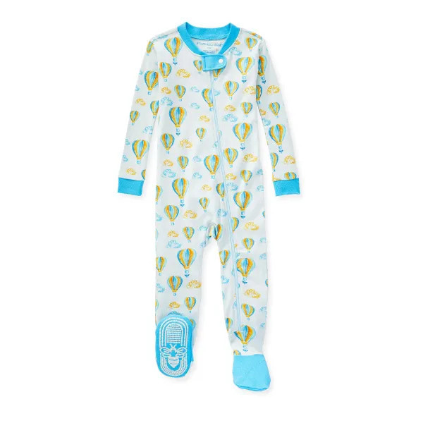 Up in the Clouds Snug Fit Footie Pajamas | Burts Bees Baby