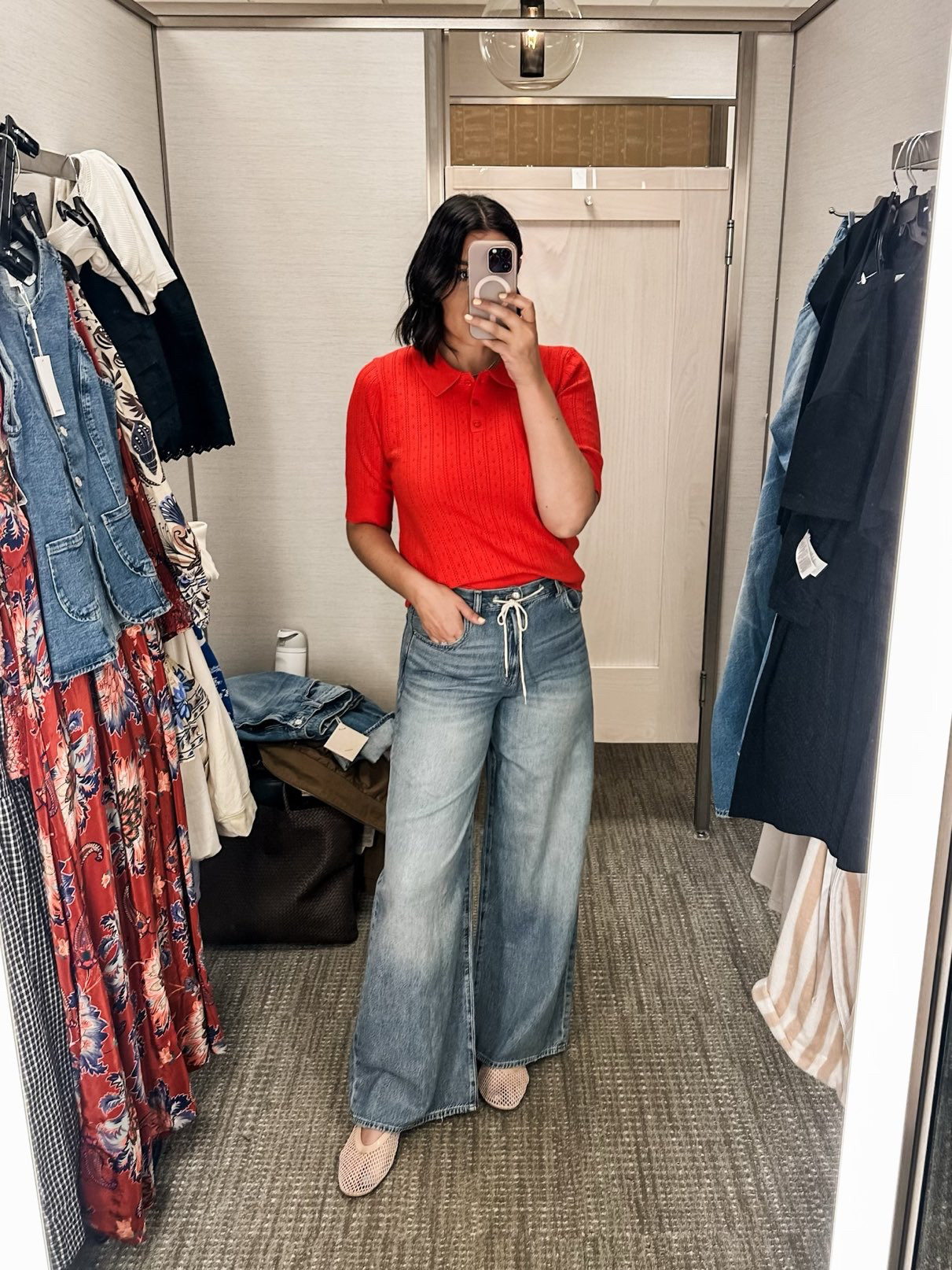 Last Day for the Anniversary Sale! These are back in full stock! I am in the 29 here but I ended up purchasing the 30! They fit better in the waist a size up for me! Otherwise I love the fit — they are most fitted at the waist / hips then wide from there.

Find them here!

(PS: I’m in the large of the polo — this is the perfect size for me!) 

 