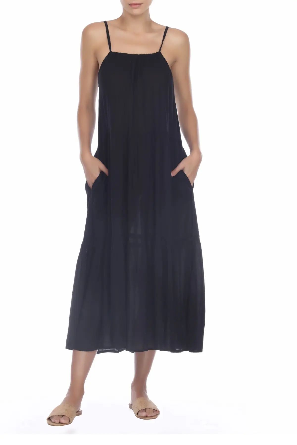 BOHO ME Tiered Pocket Maxi Dress at Nordstrom Rack | Hautelook