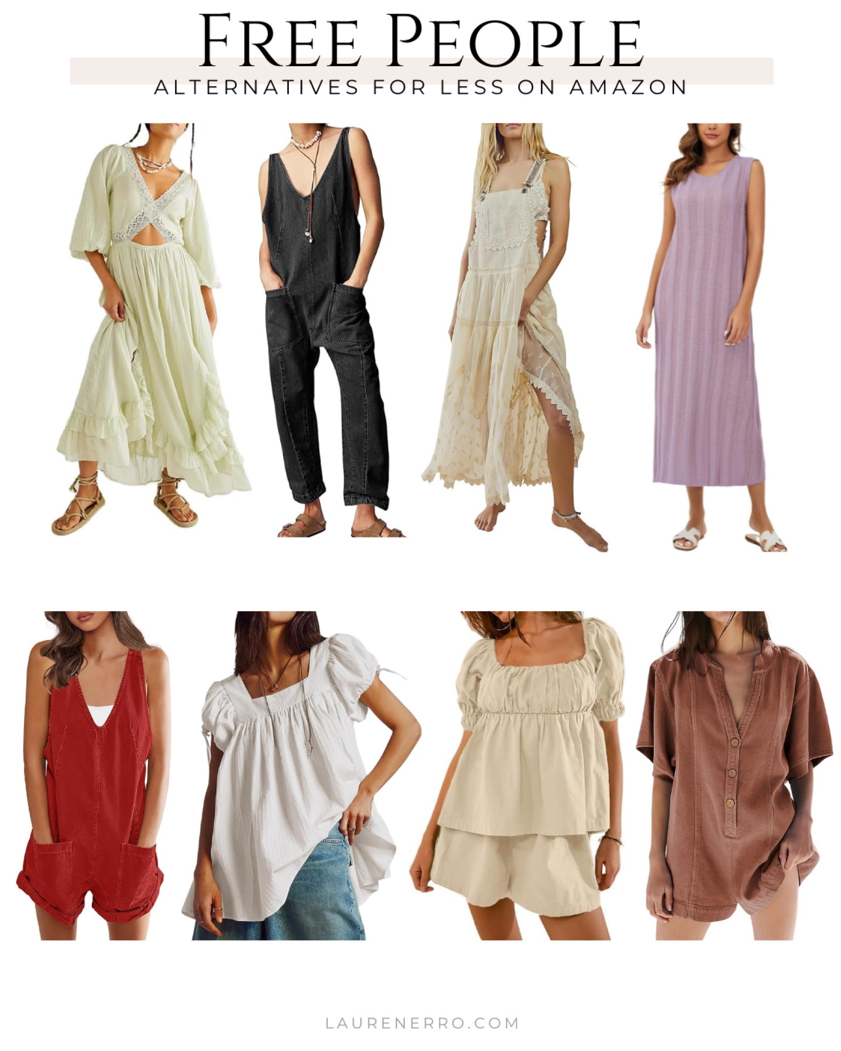 Free people alternatives on Amazon! 
.
.
.
Free people dupe, lookalikes, sets, rompers, jumpsuits, shortalls, dress, midi dress, sweater dress

#LTKStyleTip #LTKMidsize #LTKFindsUnder50