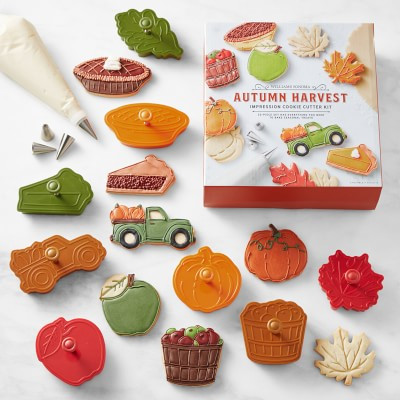 Williams Sonoma Fall Harvest Impression Cookie Cutter 23-Piece Set | Williams-Sonoma