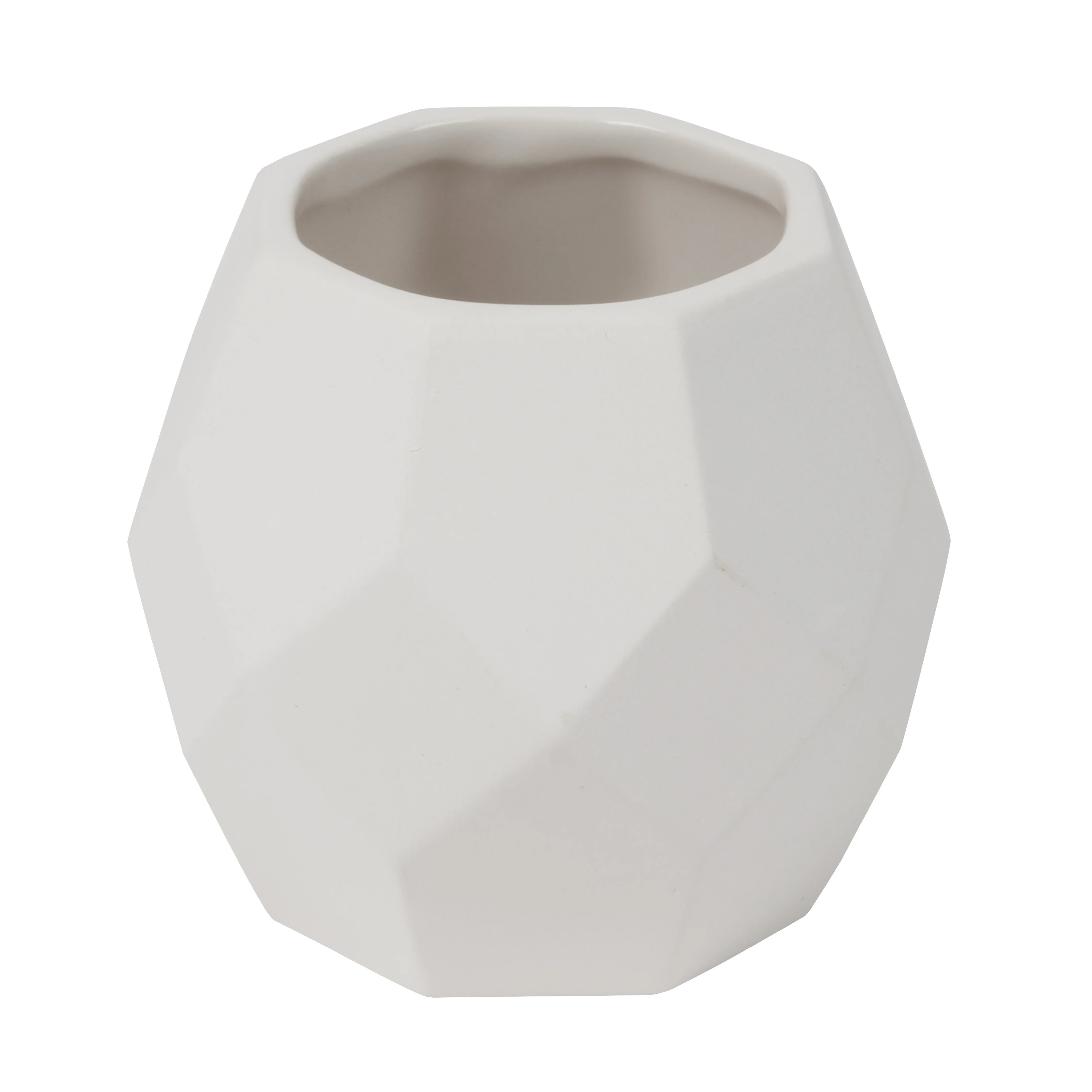 Create Basics Paintable Small Ceramic Geometric Planter | Walmart (US)