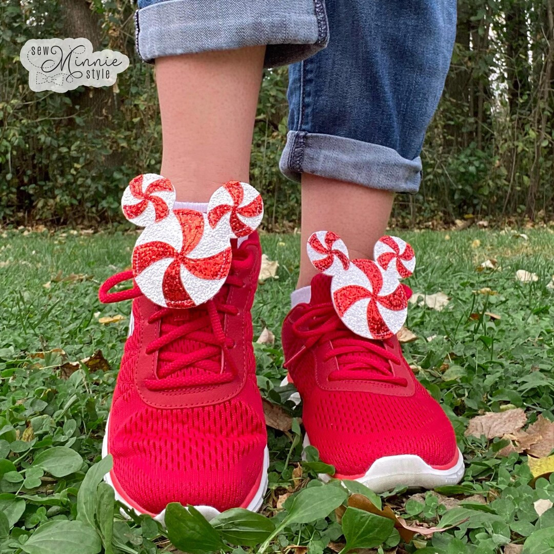 Shoe Accessory XMAS Peppermint Glitter - Etsy | Etsy (US)