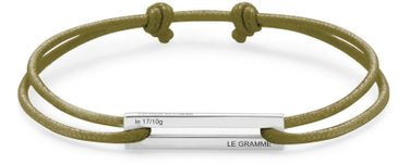 Bracelet cordon kaki le 1,7g argent 925 | 24S (APAC/EU)