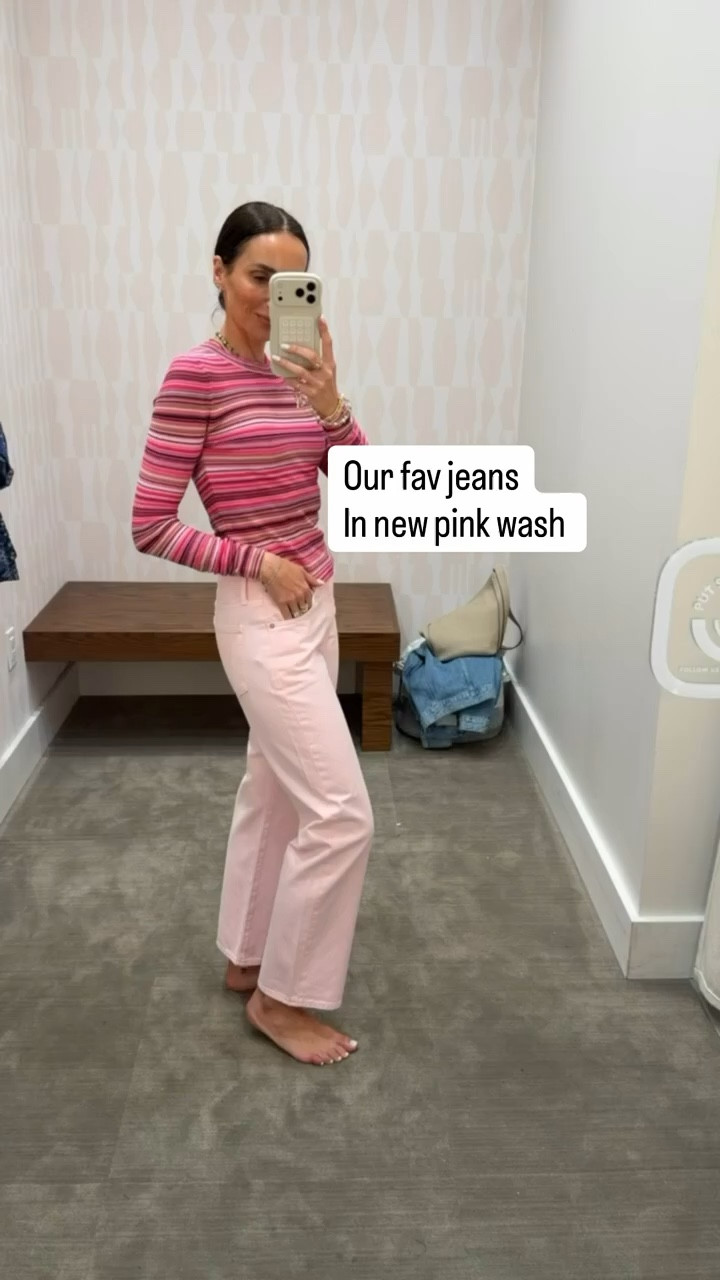 our fav jeans now in pink. same flattering fit you love, just in the prettiest soft pink for spring

spring denim, pink jeans, everyday outfit, casual chic, wardrobe update, annabrstyle 

#LTKootd #LTKMothersDay #LTKSeasonal