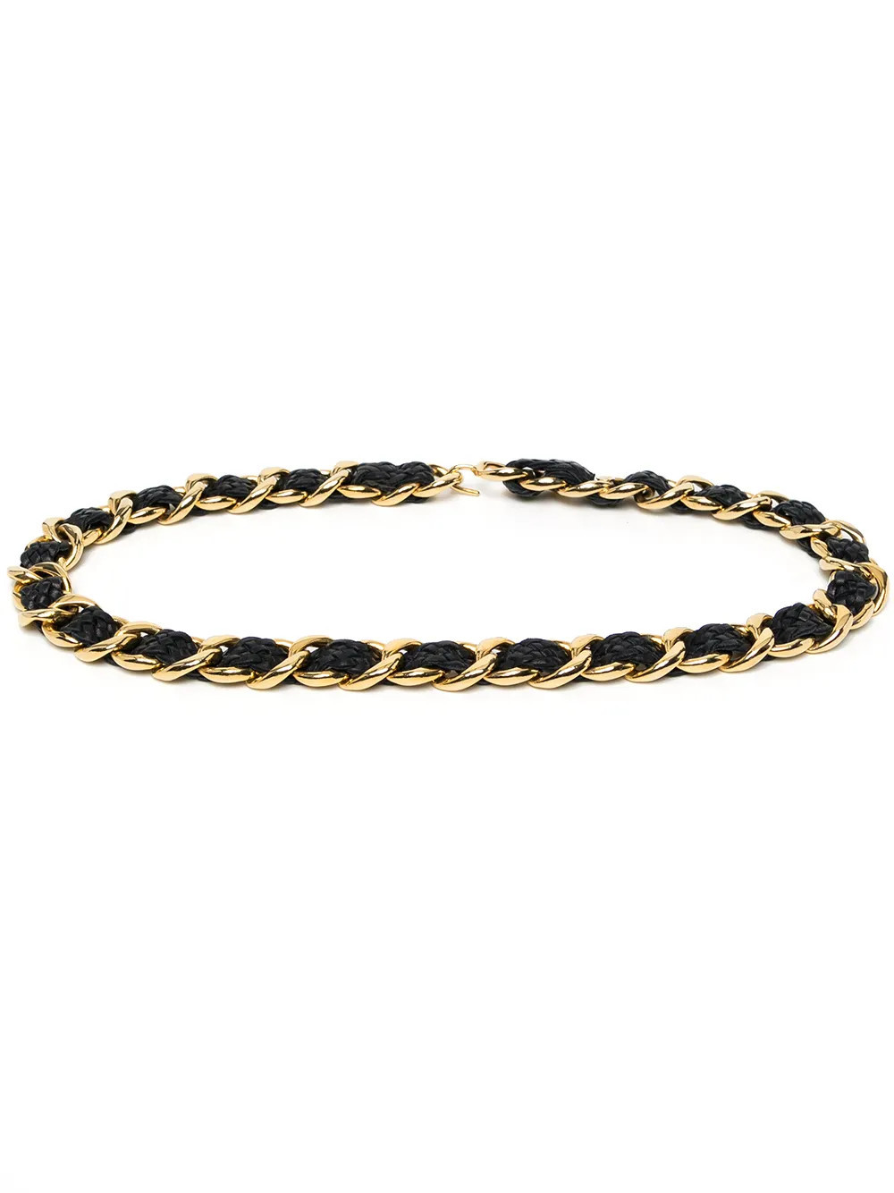 CHANEL Pre-Owned 1996 interwoven chain-link belt - Gold | Farfetch Global