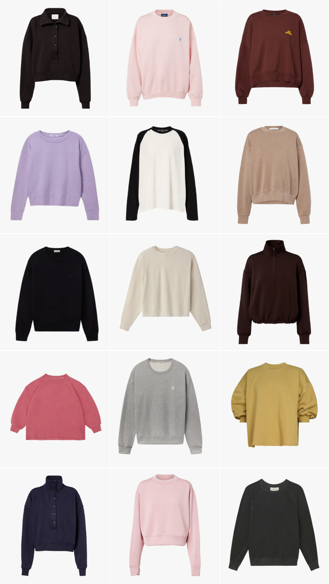 Sweatshirts to throw over your workout clothes 

 
