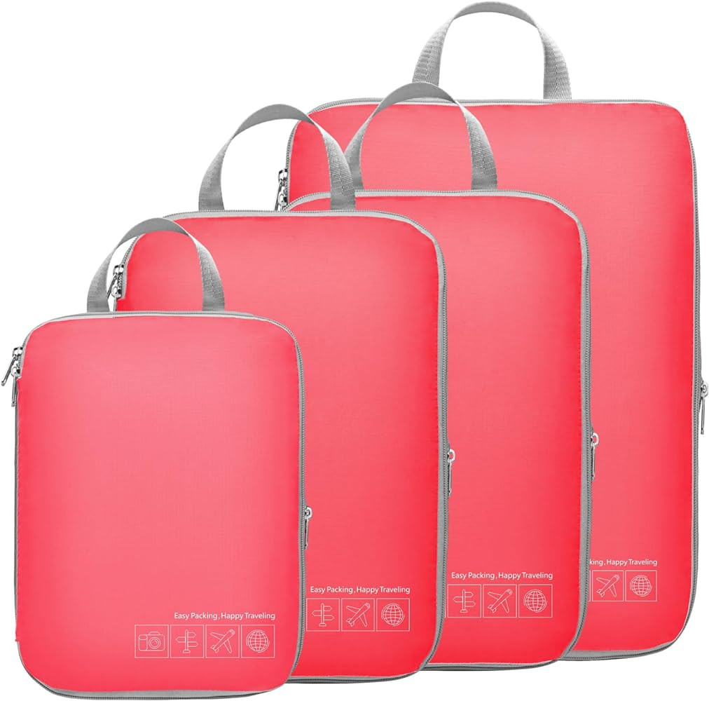Cambond Compression Packing Cubes for Travel Women - Travel Bags Luggage Organizers Travel Essent... | Amazon (US)