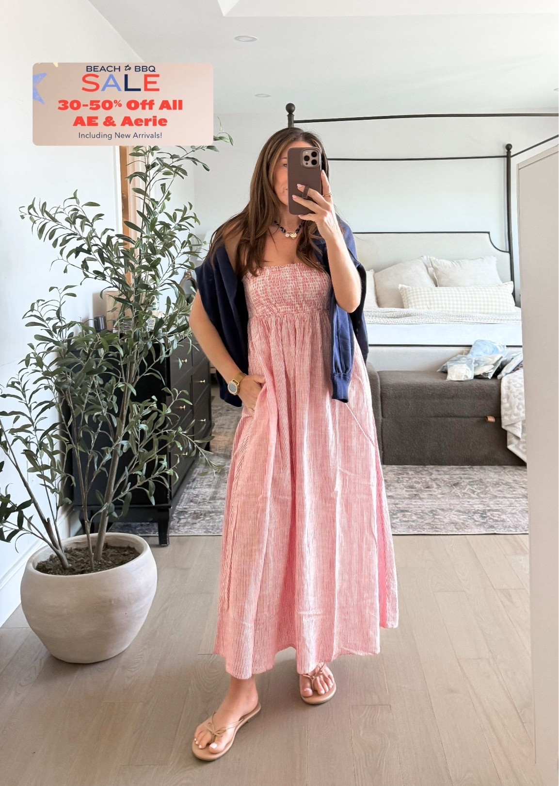 The cutest dress. Also comes in blue and white. @Aerie

#LTKootd #LTKSaleAlert #LTKSeasonal