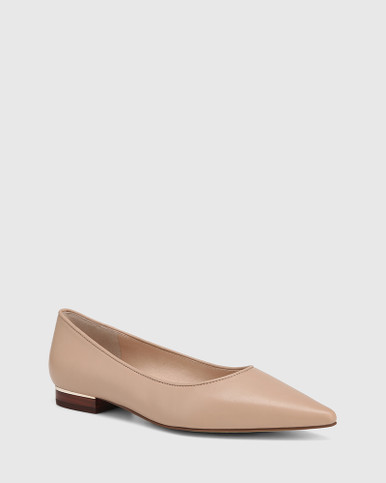 Melinday New Flesh Leather Flat | Wittner