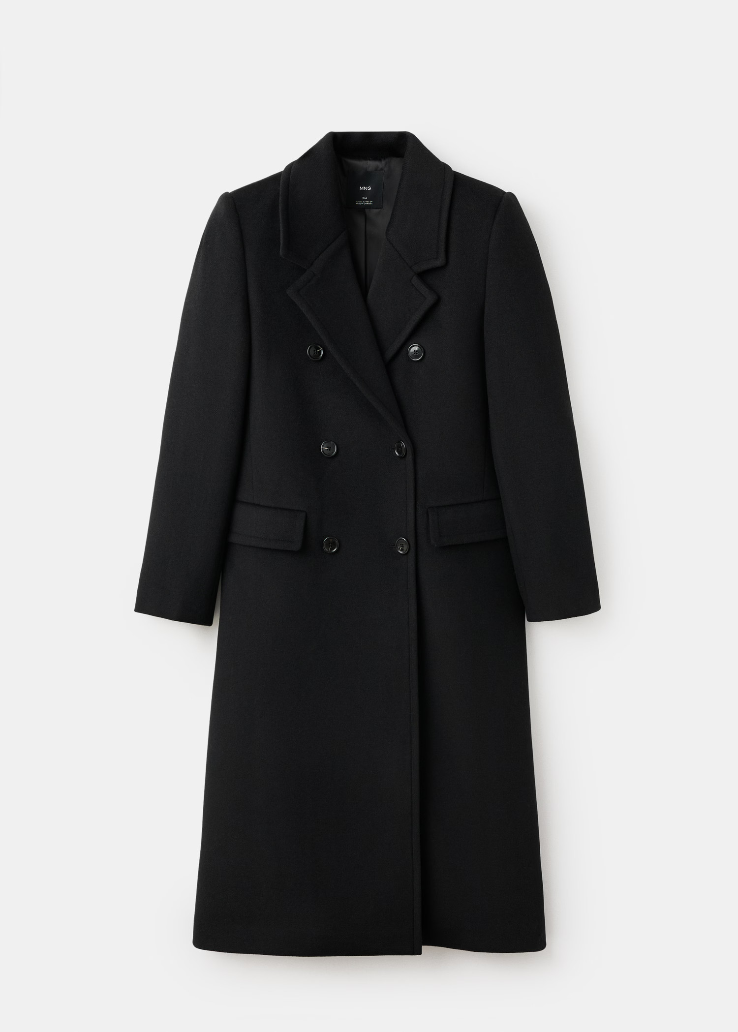 Double-breasted wool coat | MANGO (UK)