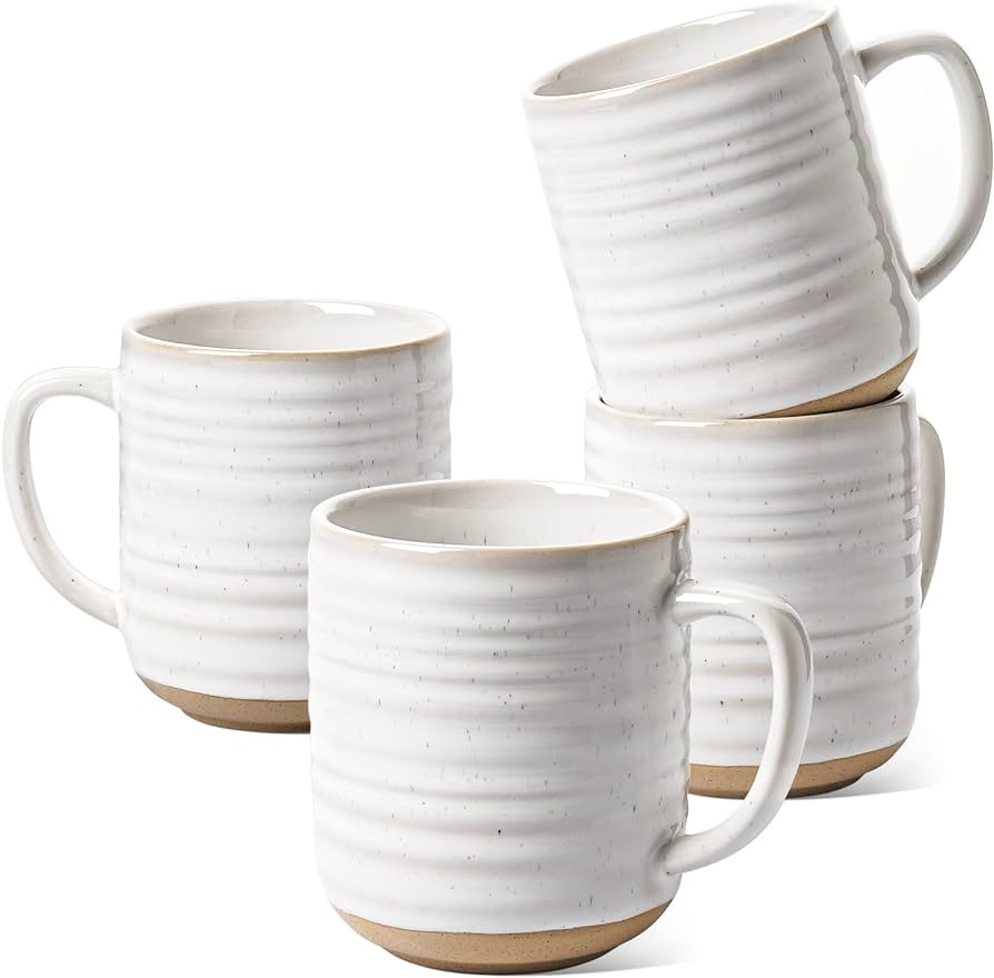 LE TAUCI Coffee Mugs 12 oz, Ceramic Coffee Cups for Latte, Hot Tea, Cappuccino, Mocha, Cocoa, Hou... | Amazon (US)