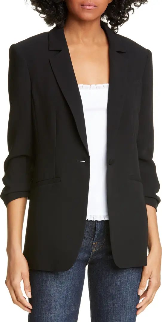 Khloe Ruched Sleeve Blazer | Nordstrom