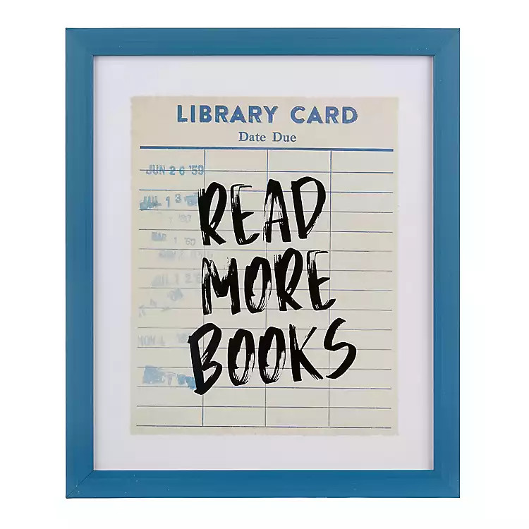 New! Read More Books Library Card Wall Plaque | Kirklands