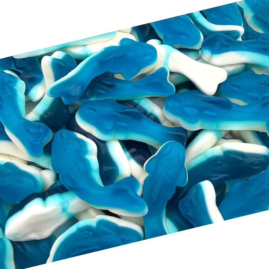 Blue Gummy Sharks Candy | 1 Pound Bag | Shark Gummies | Blue Candy for Buffets, Decorative Jars, ... | Amazon (US)