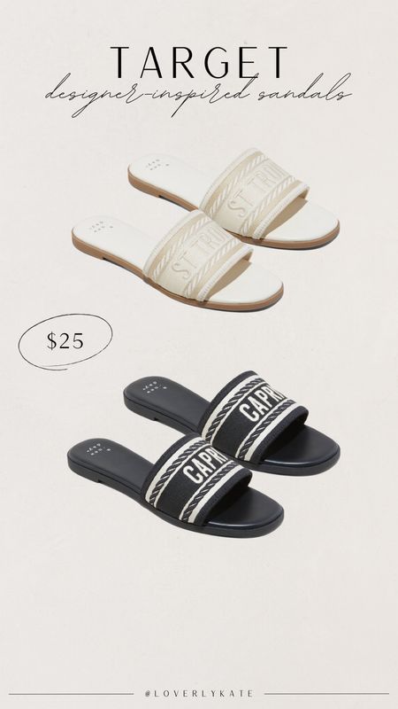 New designer-inspired sandals from Target! Under $25! Check out the matching tote handbags for $30! Perfect for spring/summer!

#LTKfindsunder50 #LTKtravel #LTKstyletip