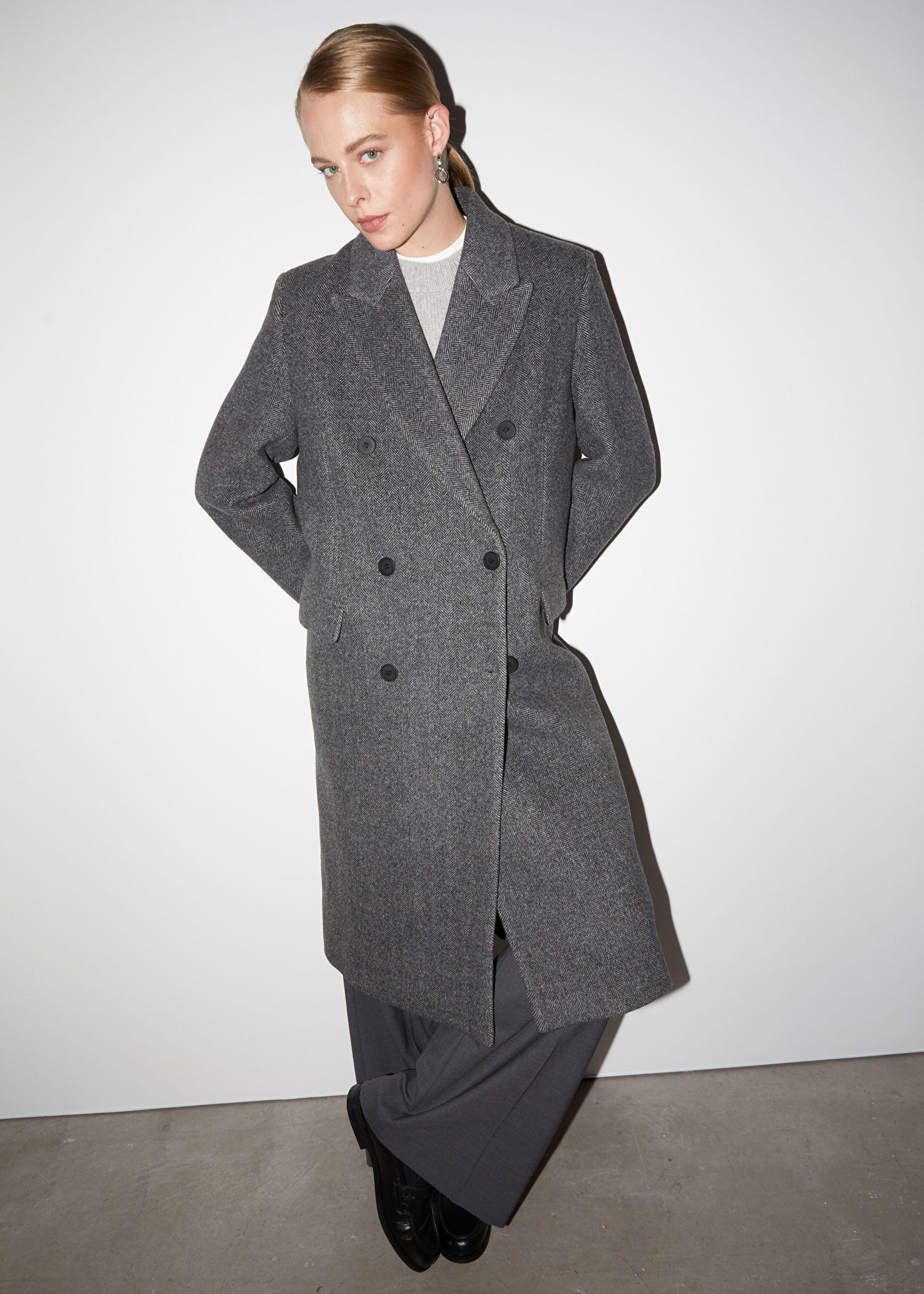 Double-Breasted Herringbone Coat | & Other Stories (EU + UK)