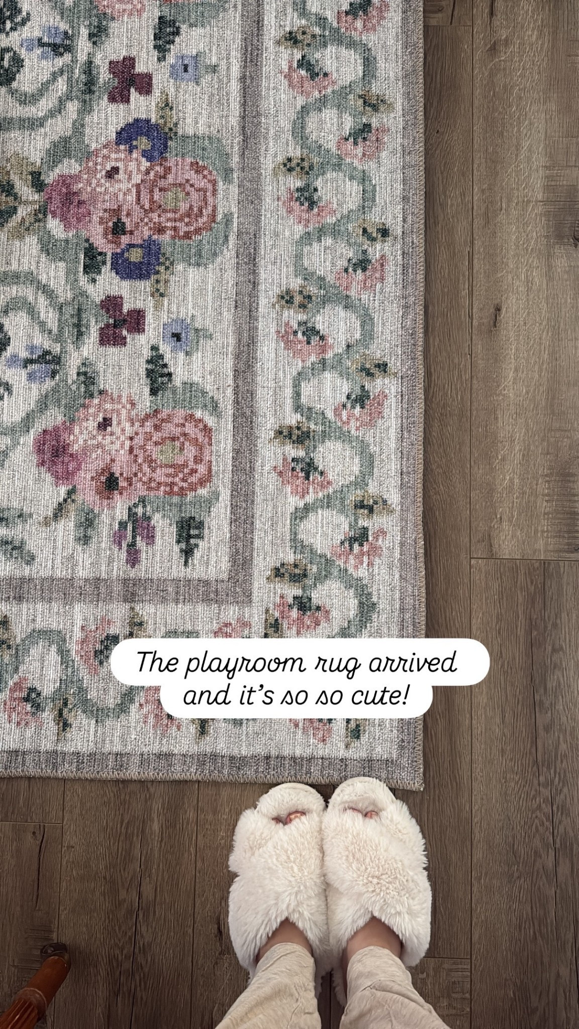 The cutest girliest rug from the Rifle Paper Co collab with Loloi

#LTKHome #LTKFindsUnder100 #LTKFamily