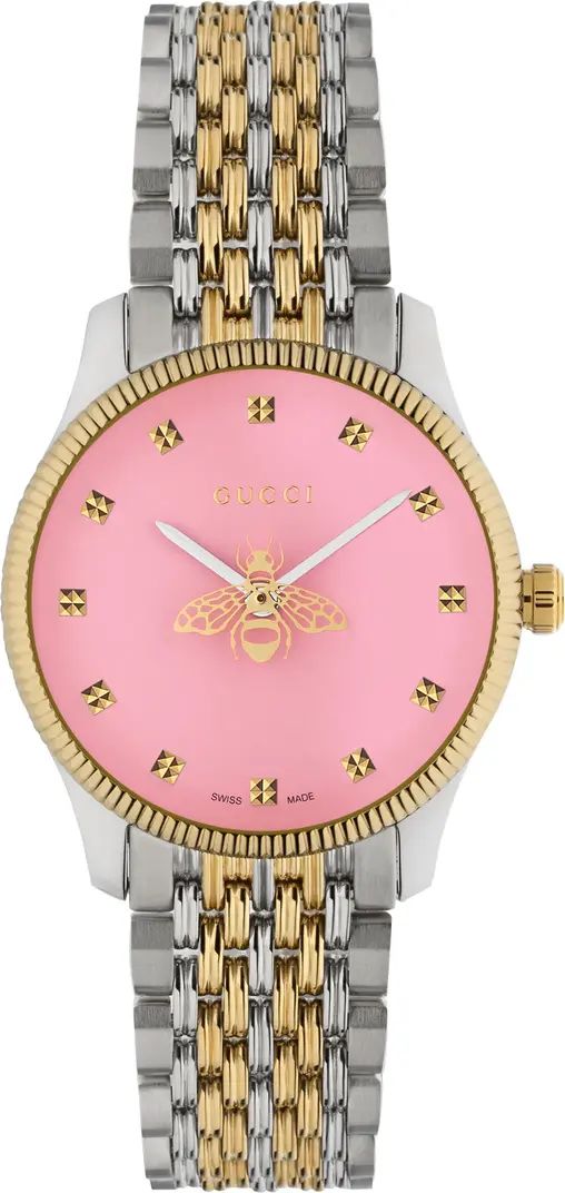 Gucci G-Timeless Bee Bracelet Watch, 29mm | Nordstrom | Nordstrom