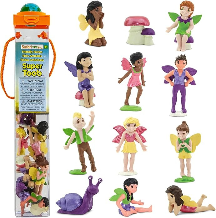 Safari Ltd. Friendly Fairies Super TOOB - 10 Adorable Fairy Figurines - Detailed Hand-Painted Toy... | Amazon (US)