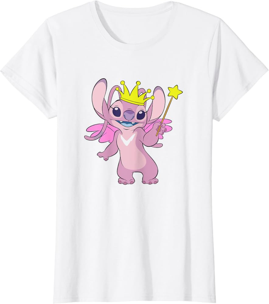 Disney Lilo & Stitch Christmas Angel Holiday Fairy Icon T-Shirt | Amazon (US)