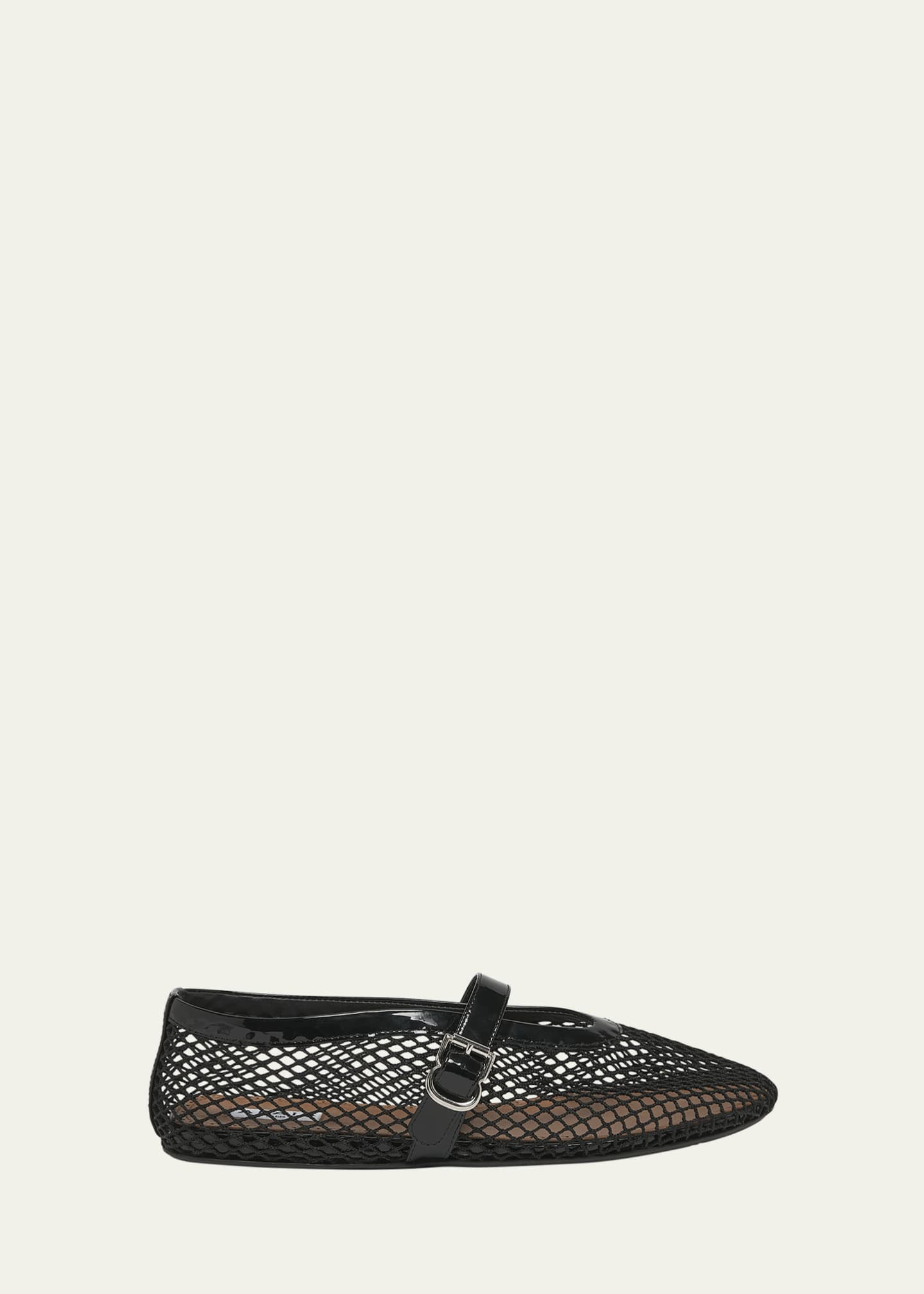 ALAIA Mesh Mary Jane Ballerina Flats | Bergdorf Goodman
