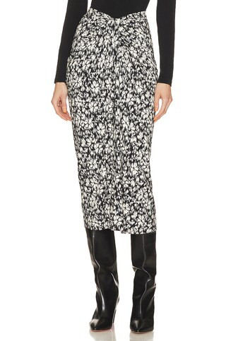 Isabel Marant Etoile Jeldia Skirt in Black & White from Revolve.com | Revolve Clothing (Global)