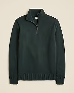 Heritage cotton half-zip sweater | J. Crew US