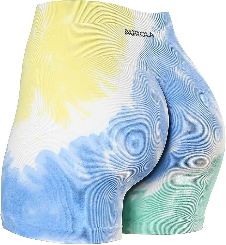 AUROLA Power Scrunch Butt Workout Shorts for Women Seamless Gym Shorts High Waist Tummy Control Y... | Amazon (US)
