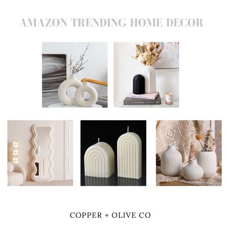 Amazon home decor, trending decor of vases and candles. Arches and waves, add subtle wavy textures to your home! 

#LTKhome #LTKFind