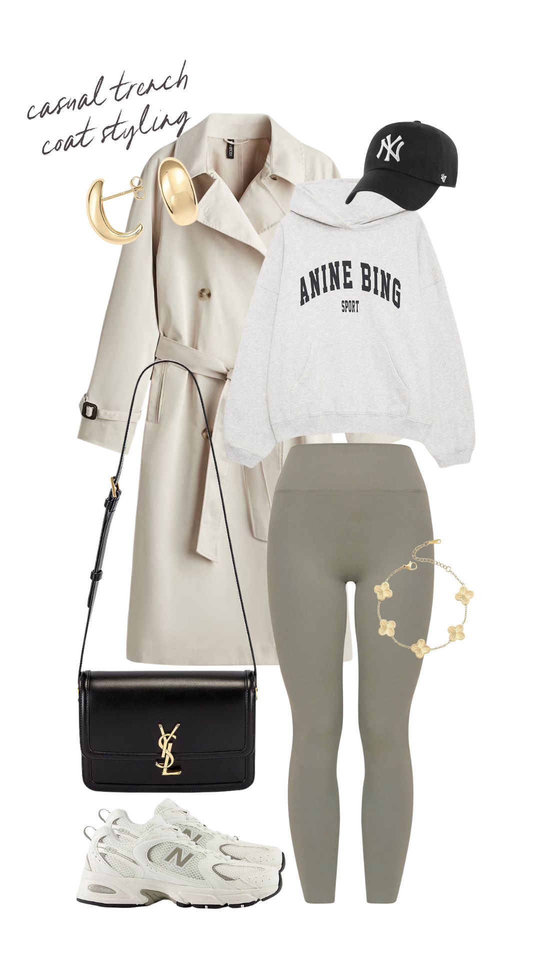 A trench coat instantly elevates any outfit. Here are 5 ways to wear one for a casual yet polished weekend look! 🤍

weekend outfit. casual outfit. spring fashion. spring outfit. spring outfit ideas. outfit ideas. outfit inspo. athleisure. trench coat. spring layers. 

 #LTKspring #LTKstyletip #LTKbag