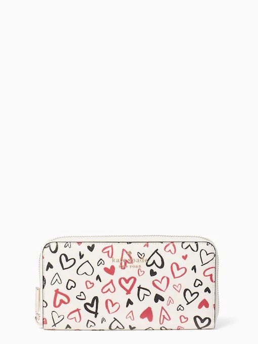 Staci Boxed Large Continental Heart Wallet | Kate Spade Outlet