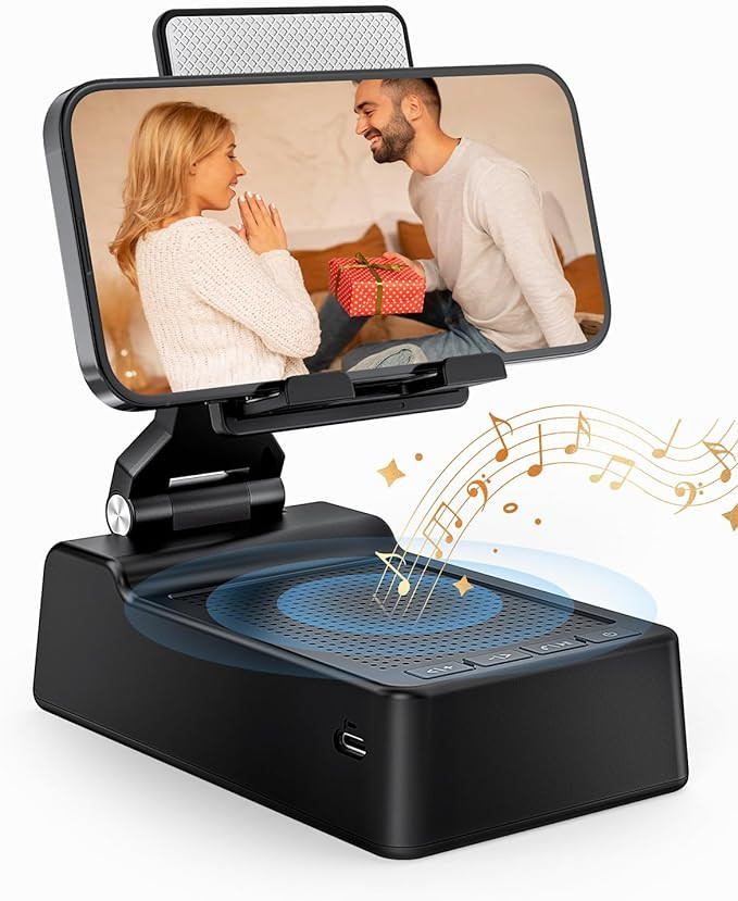 Gifts for Men Women, Phone Stand with Bluetooth Speaker, HD Surround Sound Speaker, Compatible wi... | Amazon (US)