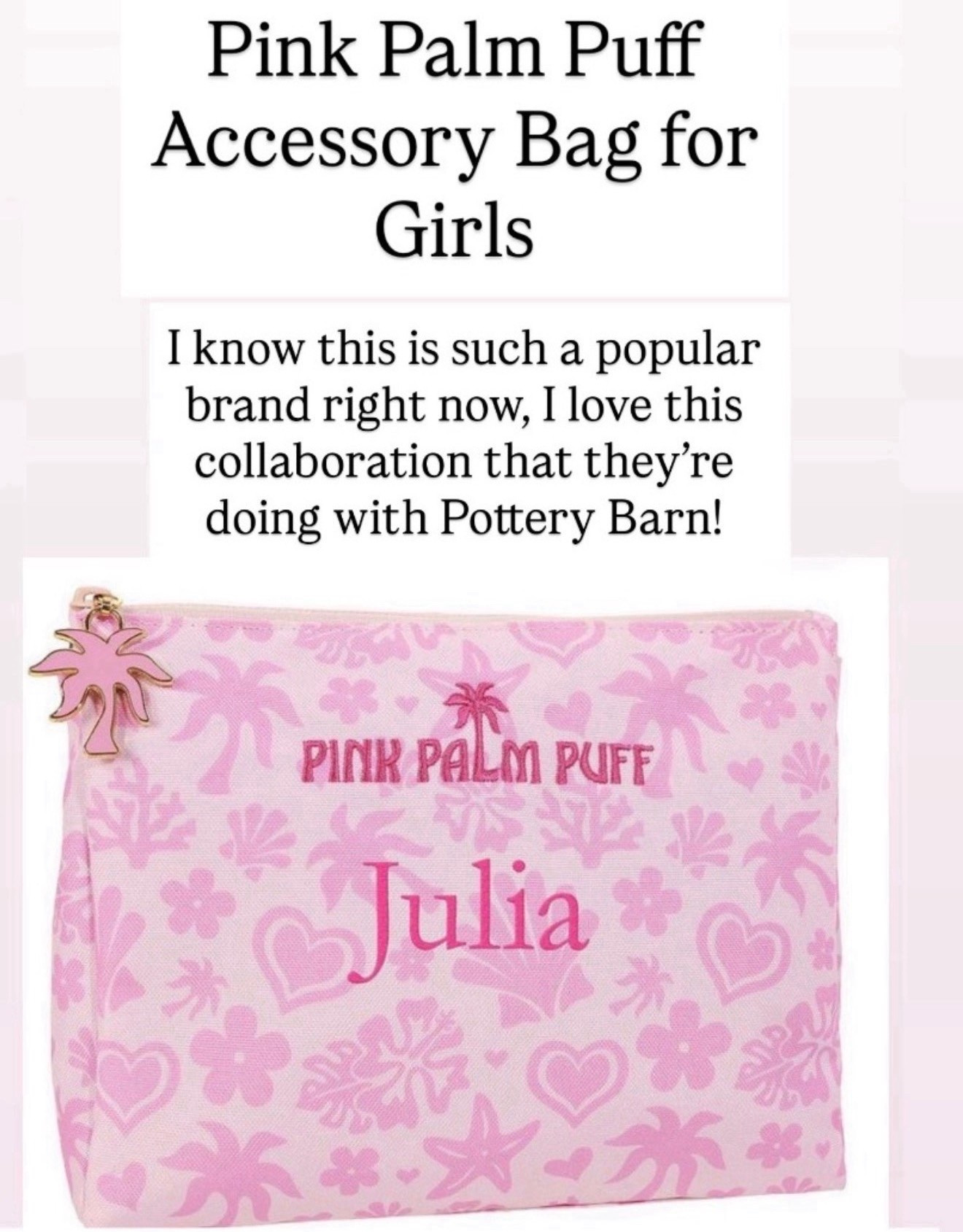 Pink palm puff accessory bag

#LTKBeauty