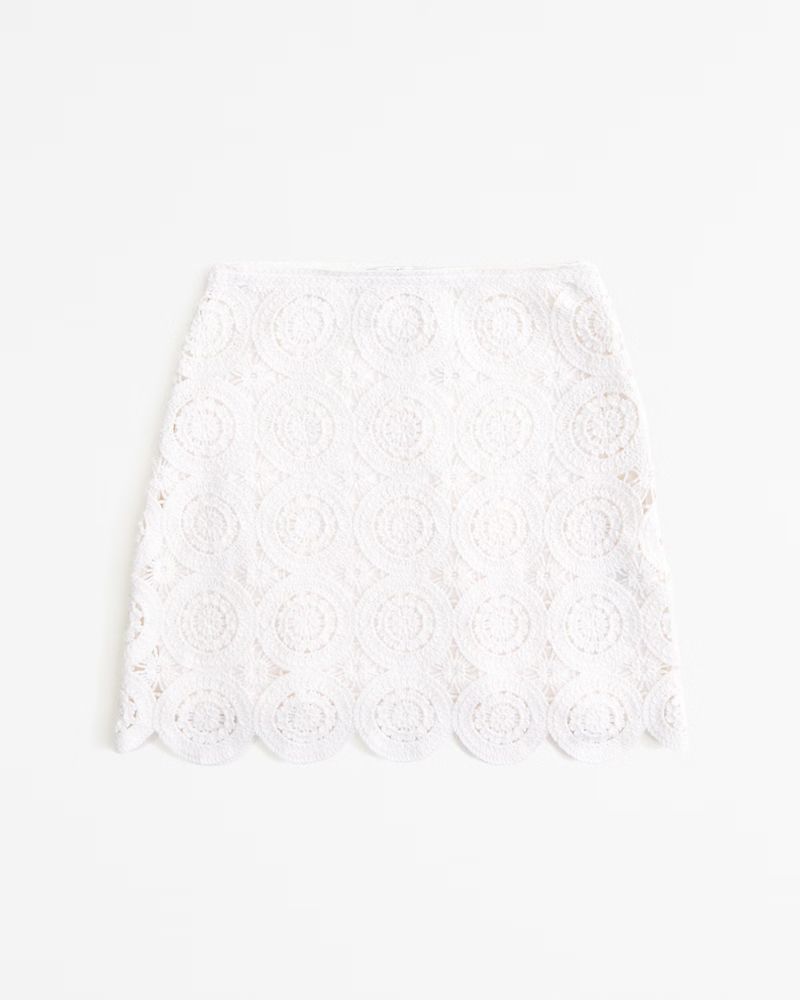 Crochet Mosaic Tile Mini Skirt | Abercrombie & Fitch (US)