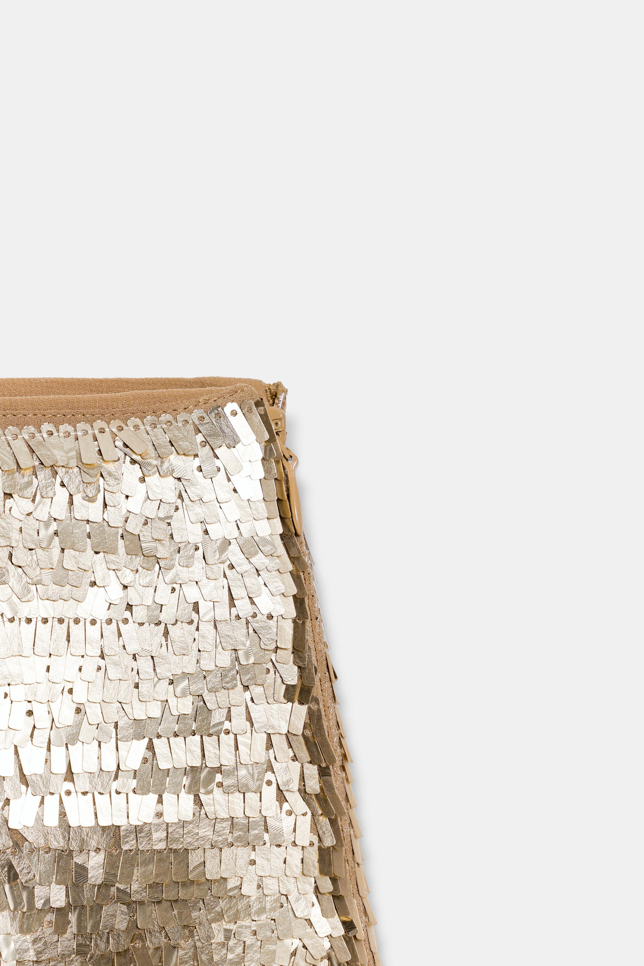 SEQUIN MINI SKIRT | Zara UK