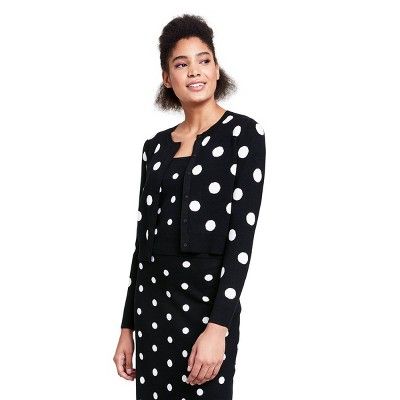 Women's Polka Dot Cardigan - Victor Glemaud x Target Black | Target