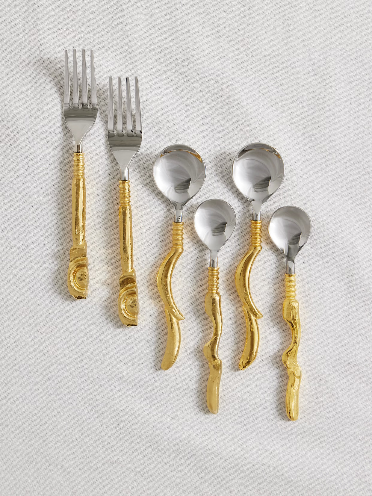 Alighieri - The Totemic Devotion Six-piece Gold-plated And Stainless Steel Cutlery Set - One size | NET-A-PORTER (US)