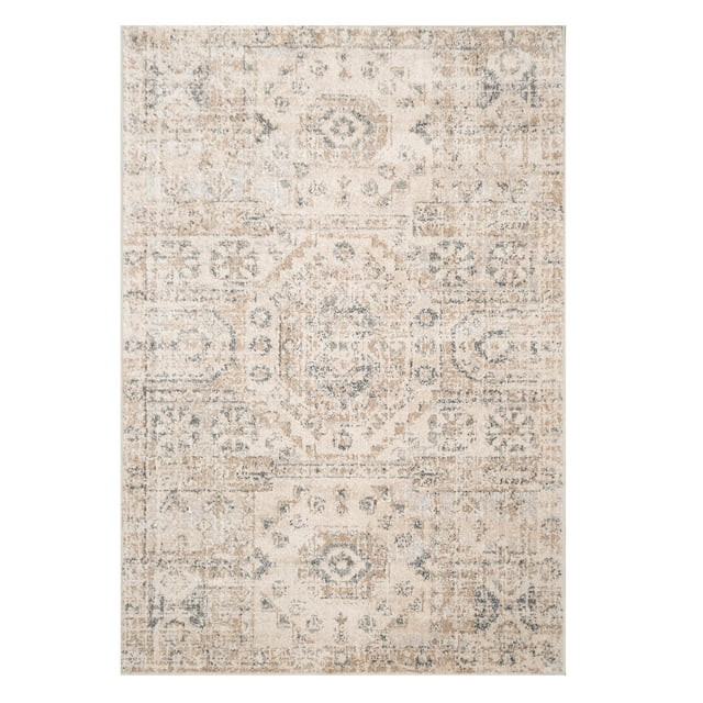 My Texas House Maeve 8'6" X 11'6" Tan Geometric Area Rug - Walmart.com | Walmart (US)