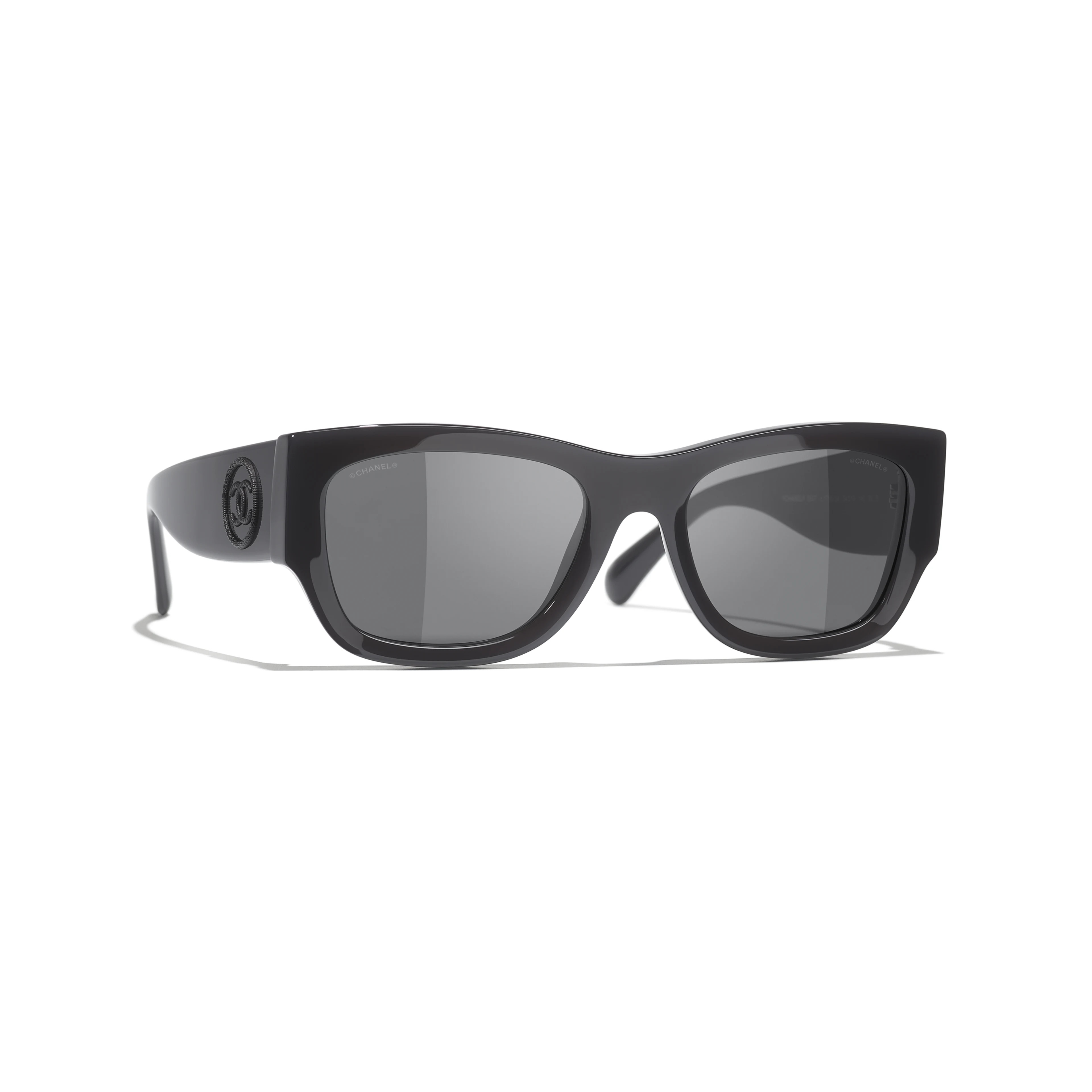 Sunglasses: Rectangle Sunglasses, acetate — Fashion | CHANEL | Chanel, Inc. (US)