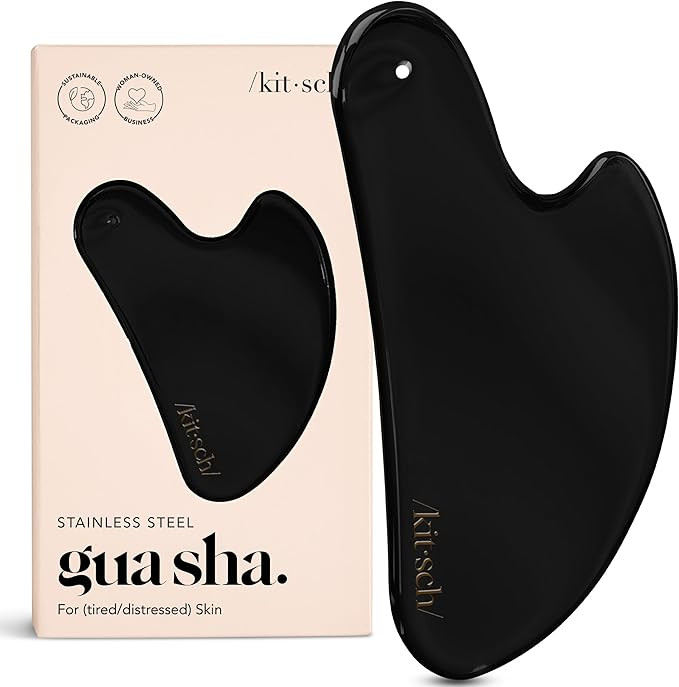 Kitsch Stainless Steel Gua Sha Facial Tools - Lymphatic Drainage Massager for Face & Chin, Jawlin... | Amazon (US)