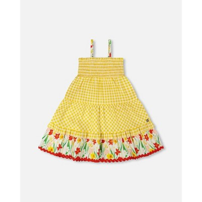 Deux par Deux Girl Sundress Yellow Gingham - 2 Years | Target