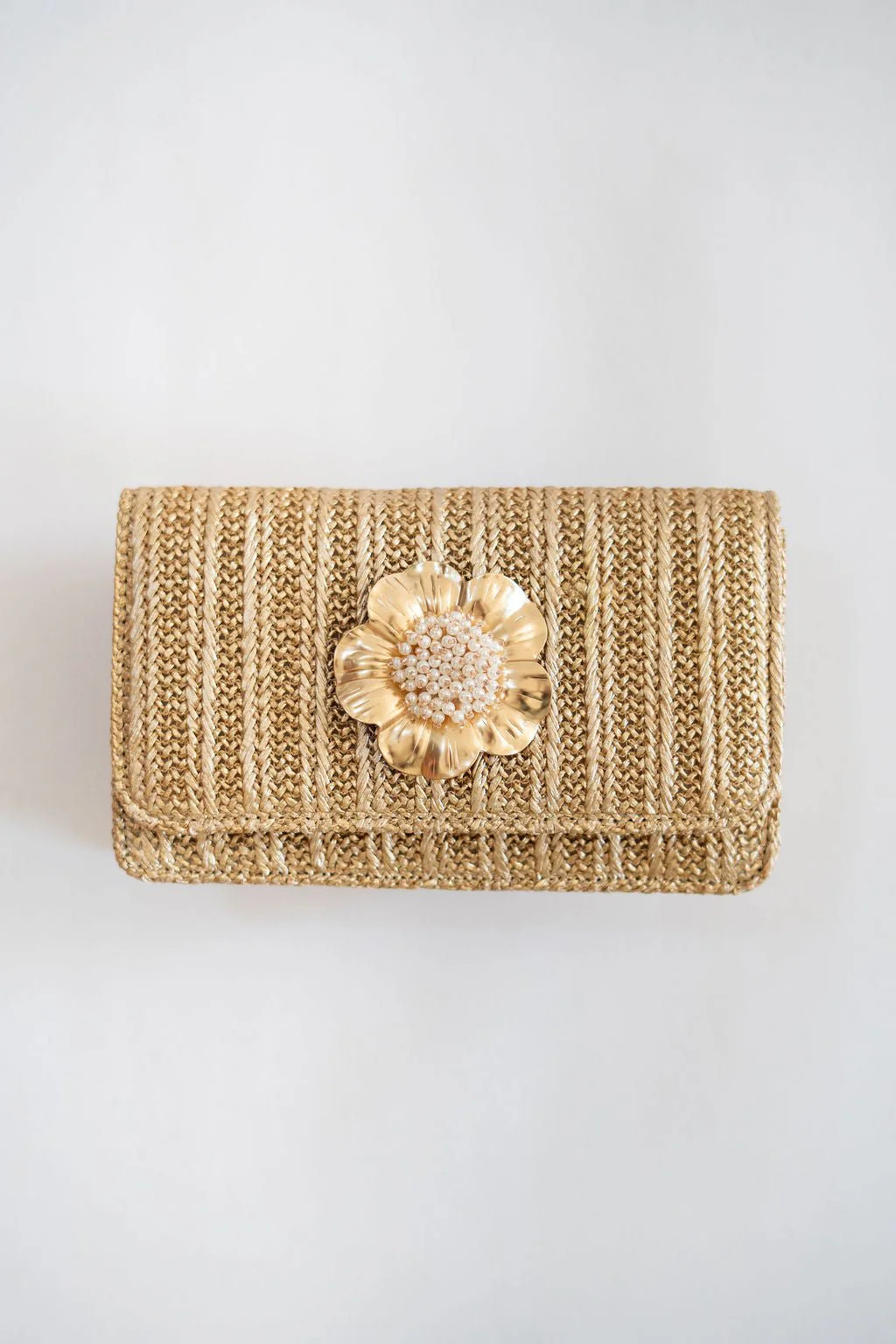 Ruby Straw Clutch Handbag - Custom Adornment | Lisi Lerch | Lisi Lerch Inc