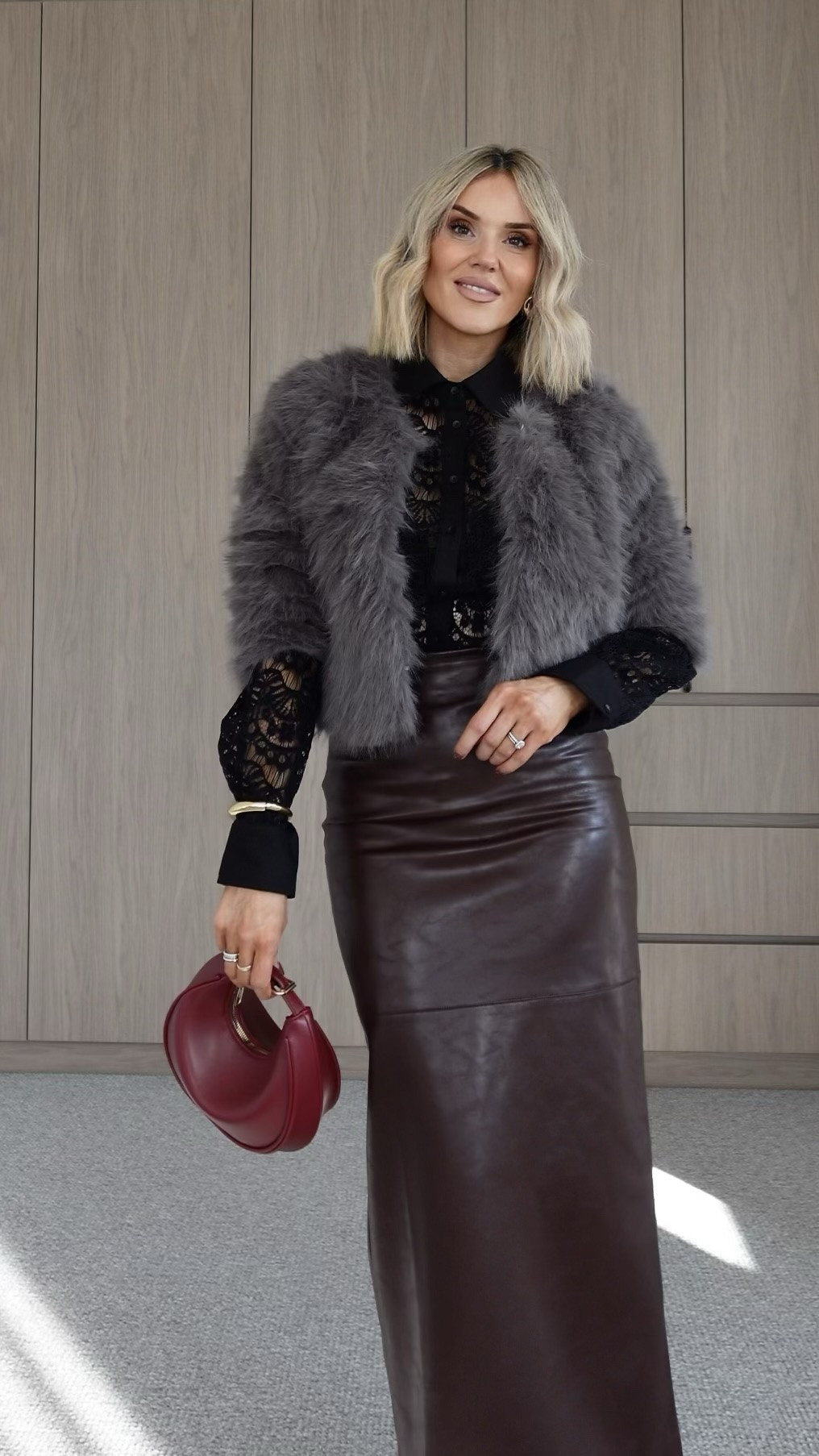Date night done right with @petalandpup ✨

I am completely obsessed with mixing textures right now—there is something so effortlessly chic about combining romantic lace, edgy faux leather, and a touch of luxe faux fur to create the ultimate elevated look. #ad 

How do you like this look idea? 

Use code: SNEZA20 for 20% off P&P sitewide

#melbournemums #outfitinspirations #stylishoutfit #australianstyle