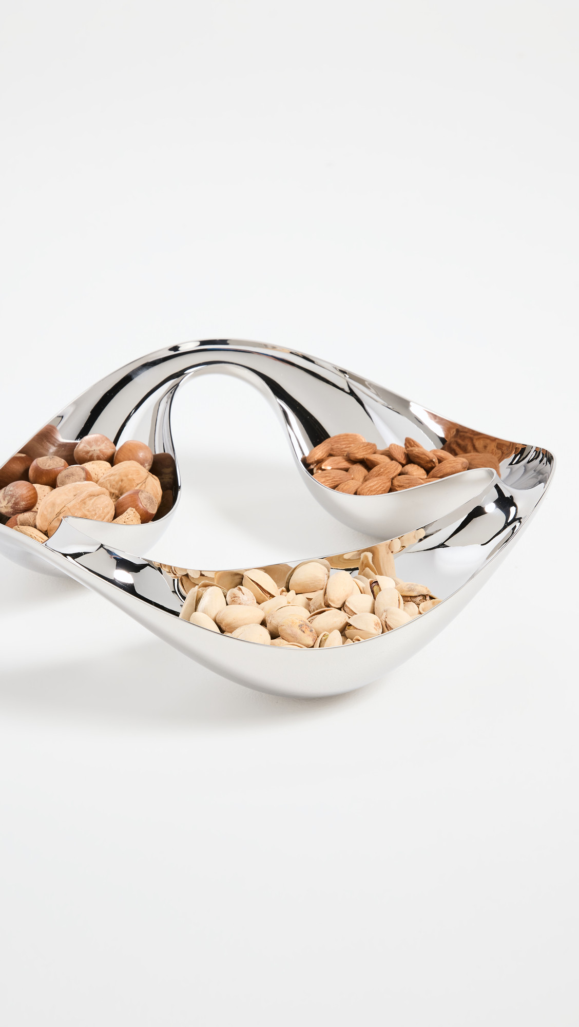 Georg Jensen Cobra Triple Snack Bowl Silver One Size | Shopbop