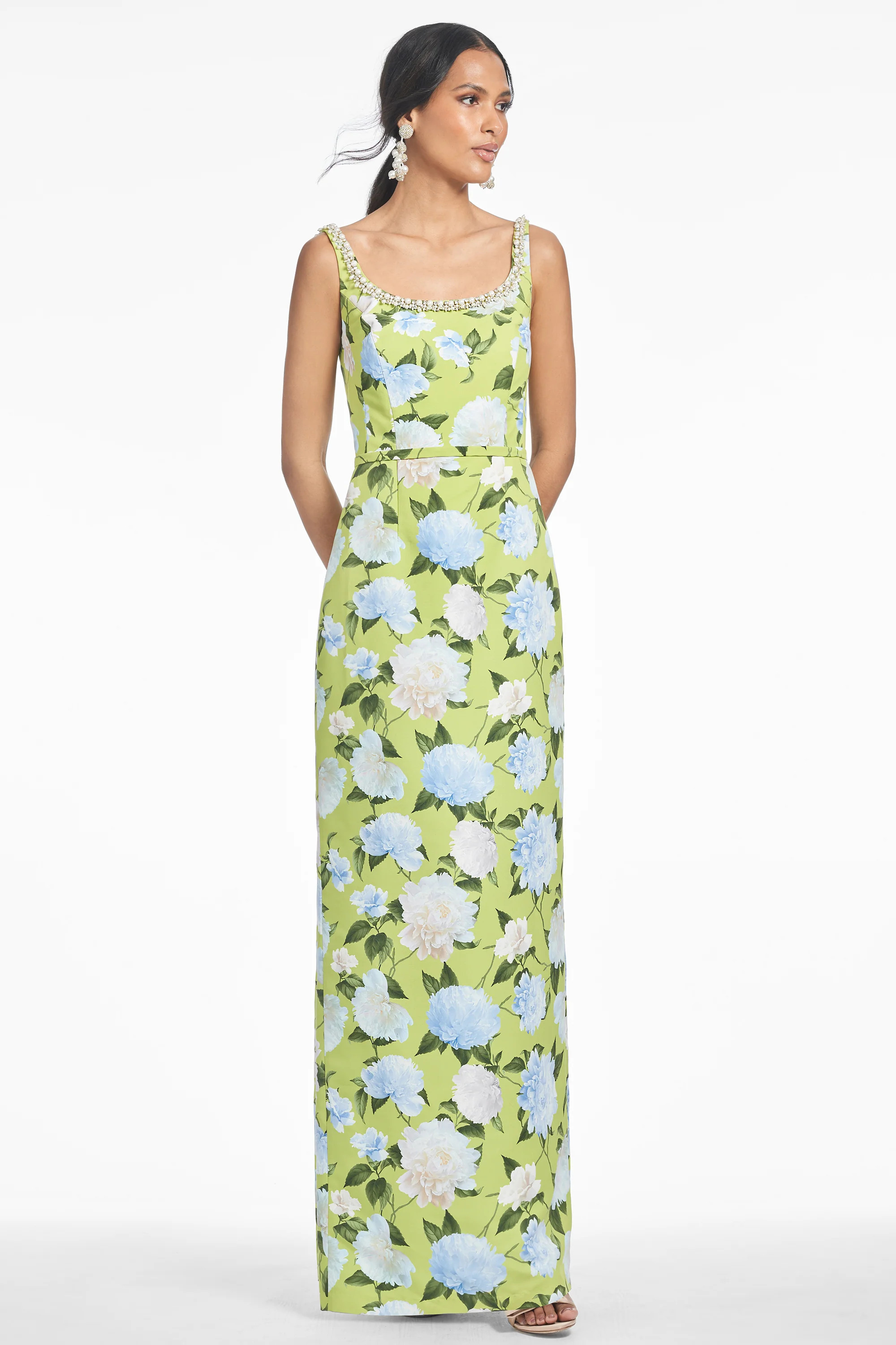 LANA GOWN - CITRINE PEONIES | Sachin and Babi