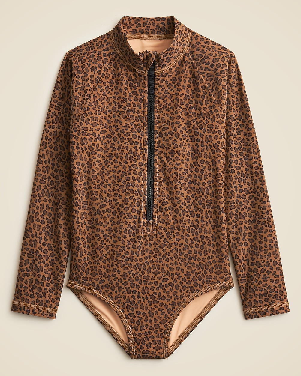 Girls' zip-up rash guard one-piece | J. Crew US