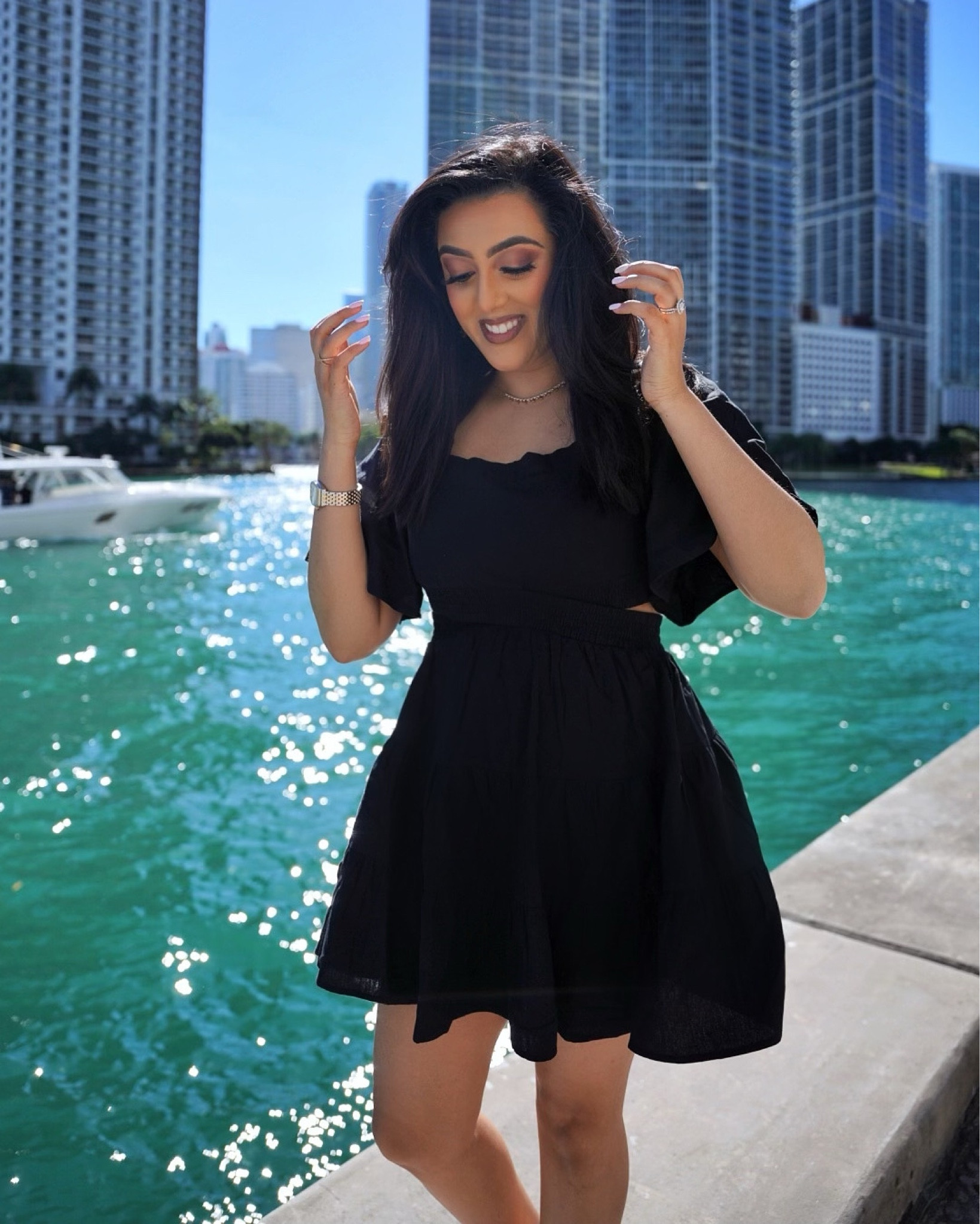 Amazon fashion dress black Miami Beach sun hot day classy #amazondress #blackdress #summerdress #miamiootd

#LTKtravel #LTKunder50 #LTKunder100