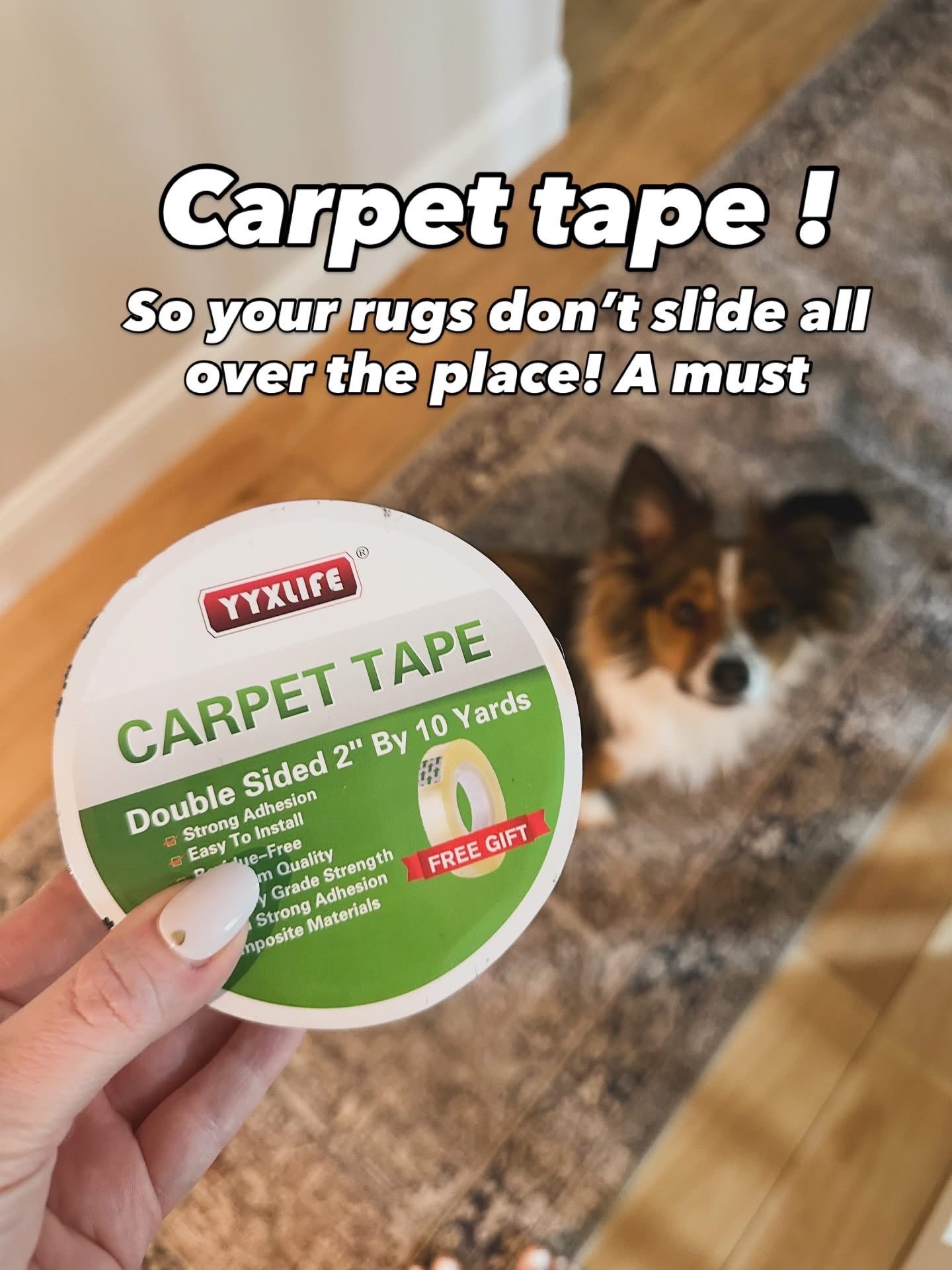 This carpet tape is the perfect solution for keeping your rugs in place ! 

#LTKHome #LTKFindsUnder50