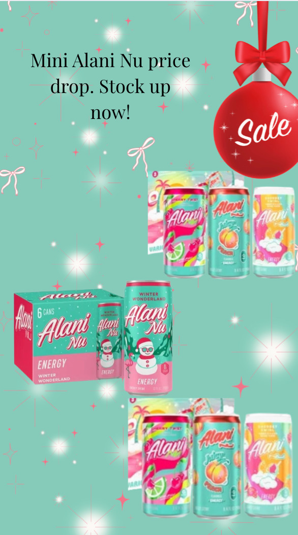 Stock Up on these mini alani nu energy drinks while they are on sale! 

 #LTKHoliday #LTKmomlife #LTKmorningroutine